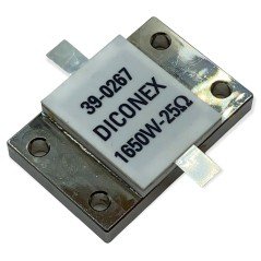 Dummy Load RF Stripline Resistor Hybrid BeO 1650W 25Ohm 39-0267 DICONEX