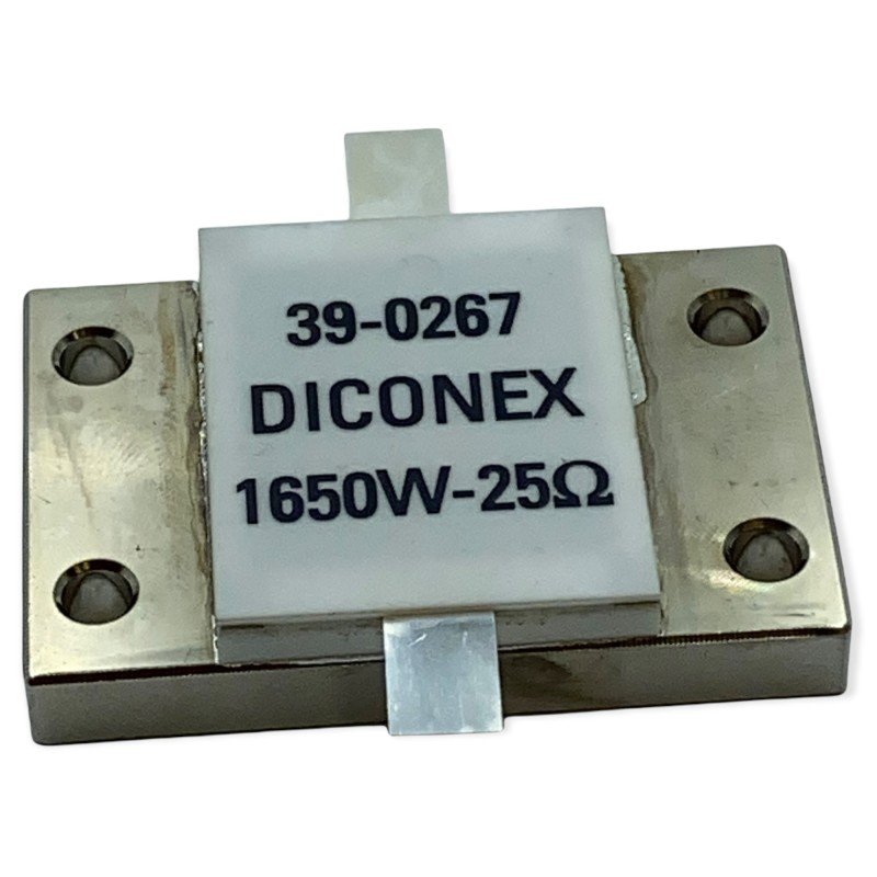 Dummy Load RF Stripline Resistor Hybrid BeO 1650W 25Ohm 39-0267 DICONEX