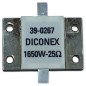Dummy Load RF Stripline Resistor Hybrid BeO 1650W 25Ohm 39-0267 DICONEX
