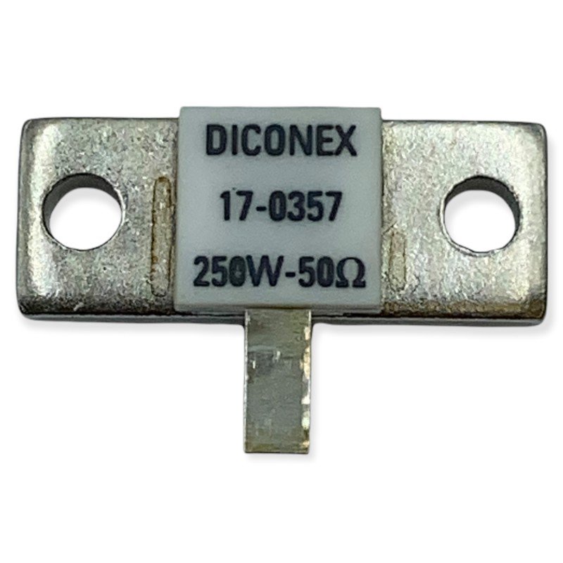 RF Dummy load Stripline Resistor Hybrid BeO 250W 50Ohm DC-3000Mhz 17-0357 DICONEX RF Dummy load Stripline Resistor Hybrid BeO 250W 50Ohm DC-3000Mhz 17-0357 DICONEX