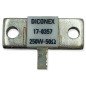 RF Dummy load Stripline Resistor Hybrid BeO 250W 50Ohm DC-3000Mhz 17-0357 DICONEX RF Dummy load Stripline Resistor Hybrid BeO 250W 50Ohm DC-3000Mhz 17-0357 DICONEX