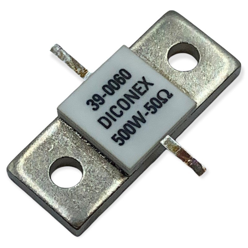 Dummy Load RF Stripline Resistor BeO 500W 50Ohm DC-500MHZ 39-0060 DICONEX