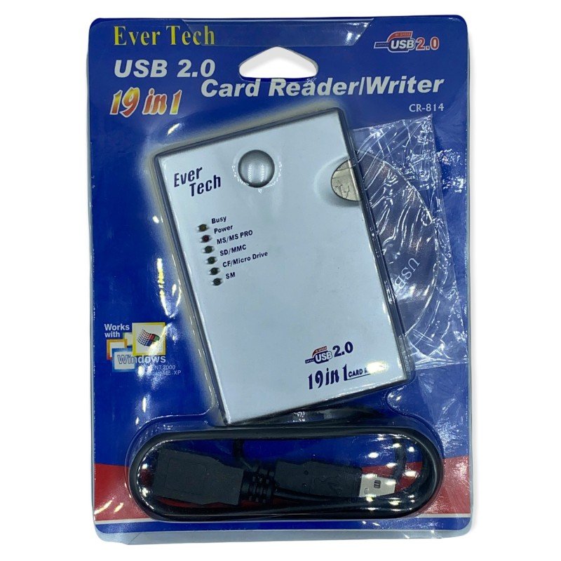 USB 2.0 Card Reader / Writer Ever Tech CR-814