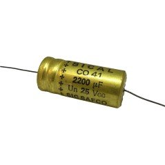 2200UF 25V CO41 Axial Electrolytic Capacitor Sical Sic-Safco