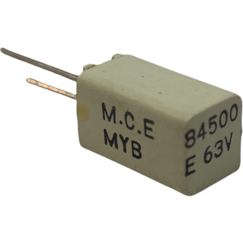 0.084uF 84nF 63V MYB Radial Metallized Film Capacitor MCE