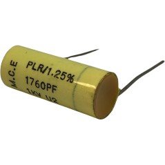 1760pF 1.760nF 1000V 1KV 1.25% PLR Radial Polystyrene Capacitor MCE