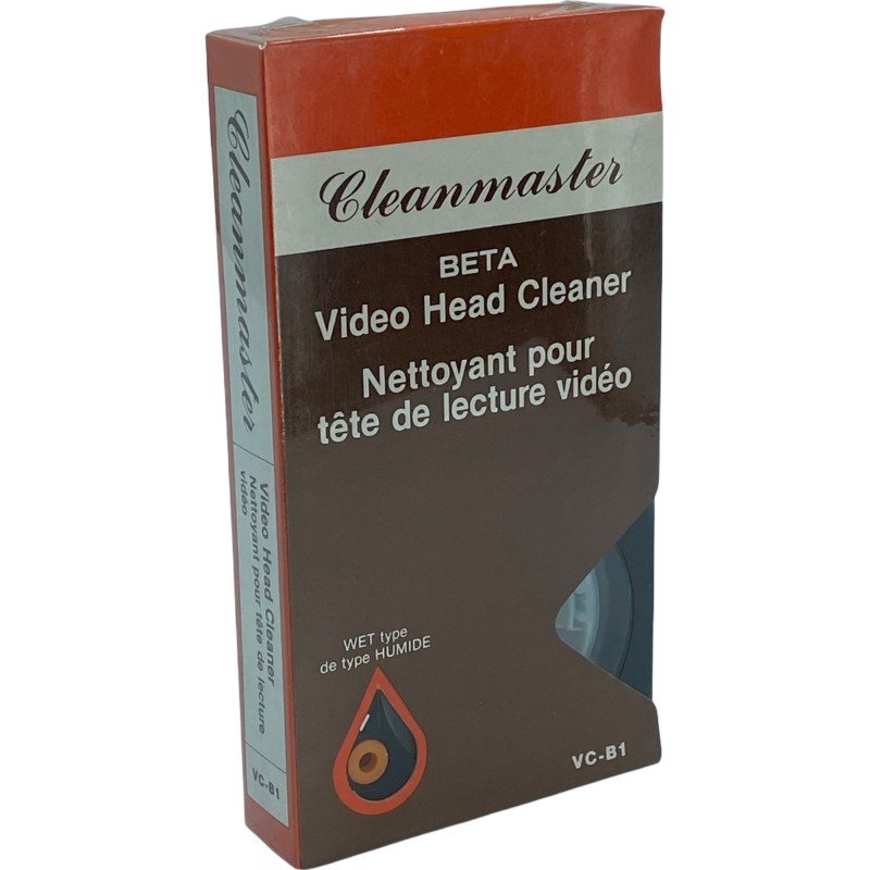 BETA CLEANMASTER VIDEO HEAD CLEANER HEAD CLEANING VIDEO TAPE CASSETTE