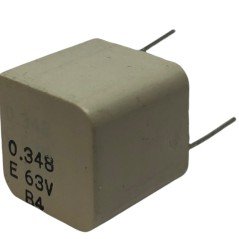 0.348uF 348nF 63V MYB Radial Metallized Film Capacitor Mce