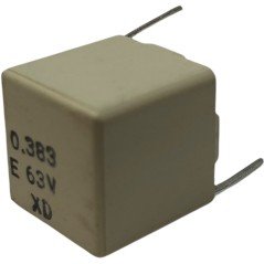 0.383uF 383nF 63V MYB Radial Metallized Film Capacitor Mce