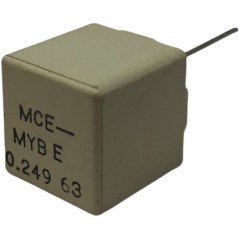 0.249uF 249nF 63V MYB Radial Metallized Film Capacitor Mce