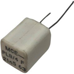 21.5nF 21500pF 63V 1% Radial Film Capacitor PLB/4 Mce