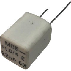 22.6nF 22600pF 63V 1% Radial Film Capacitor PLB Mce