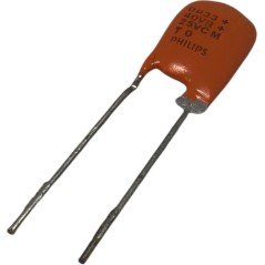 0.33uF 330nF 40V Radial Tantalum Polarized Capacitor Philips