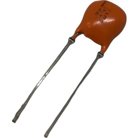 47uF 6.3V Radial Tantalum Polarized Capacitor Philips
