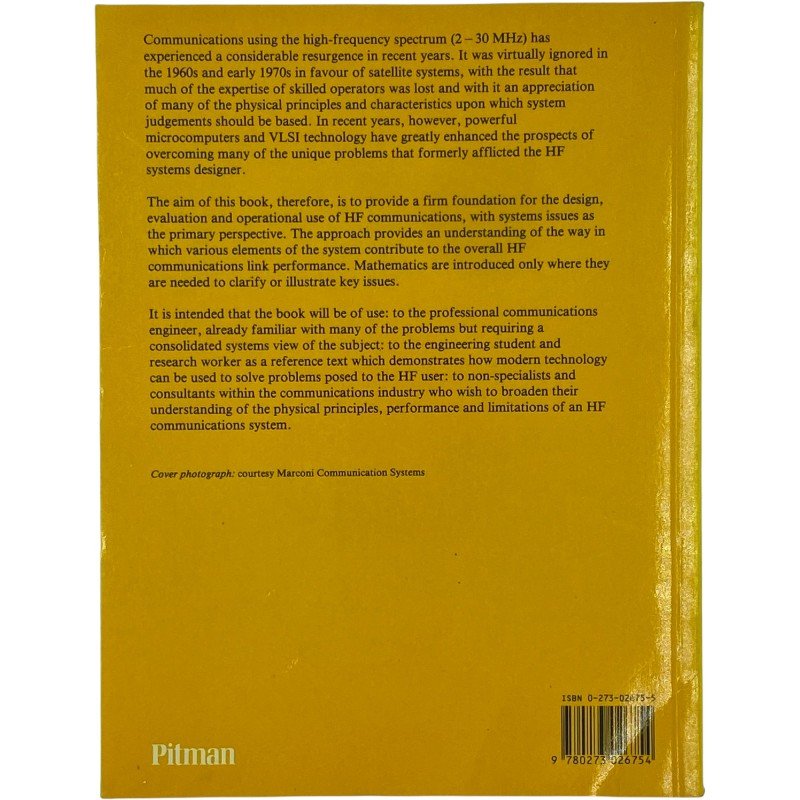 HF COMMUNICATIONS By Nicholas M. Maslin Book