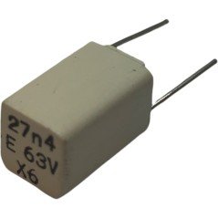 27400pF 27.4nF 63V 1% Radial Film Capacitor MYB MCE