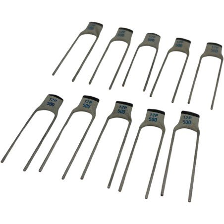 12pF 500V 2% Radial Ceramic Plate Capacitor 222265010129 Philips Qty:10