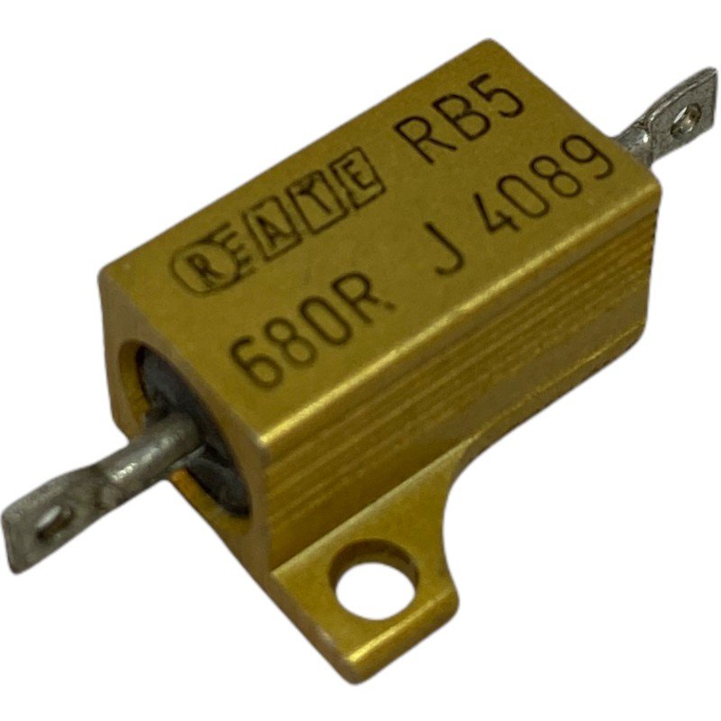 680ohm 680R 7.5W Wirewound Resistor Chassis Mount RB5 Ates