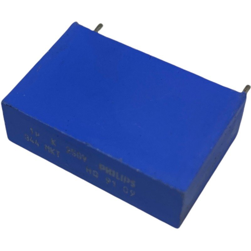 1uF 1000nF 250V Radial Film Capacitor 344MKT Philips