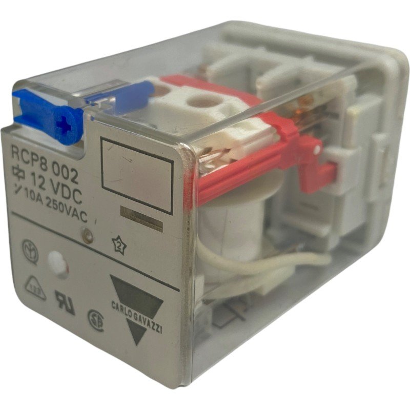 RCP8002 12VDC 10A 250Vac 8 Pin Relay Garlo Gavazzi