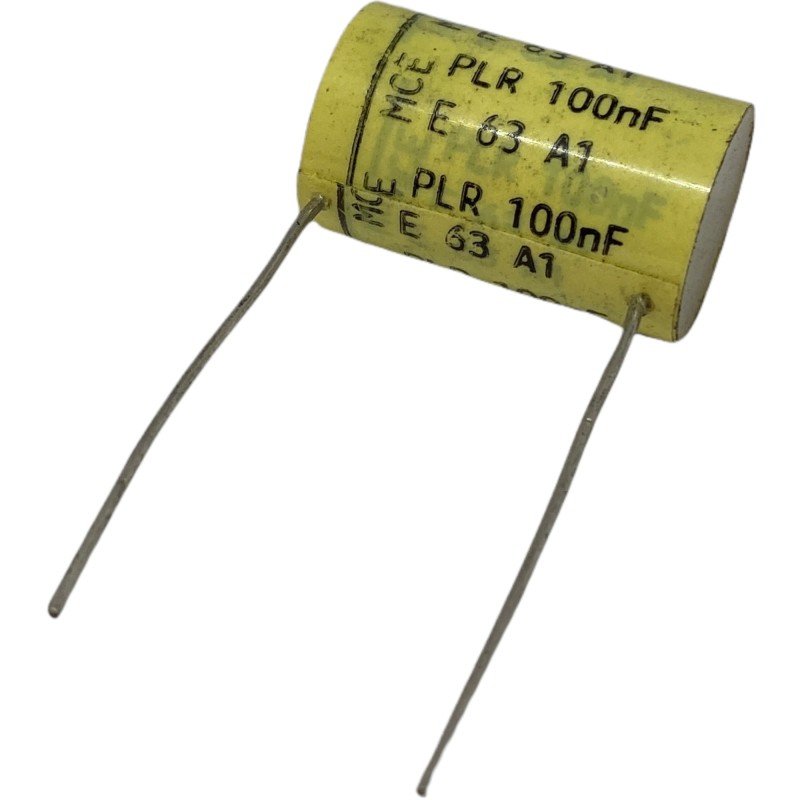 0.1uF 100nF 63V Radial Polystyrene Film Capacitor PLR Mce