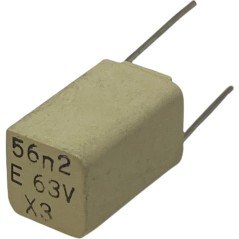 56.2nF 56200pF 63V 1% Radial Film Capacitor MYB MCE