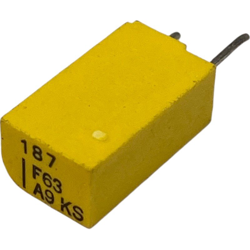 187pF 1% 63V Radial Film Capacitor 222244341871 Philips
