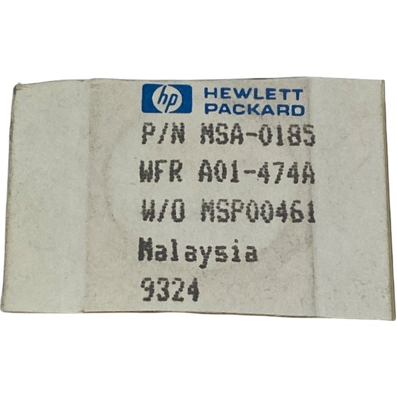 MSA-0185 Cascadable Silicon Bipolar MMIC Amplifier hp