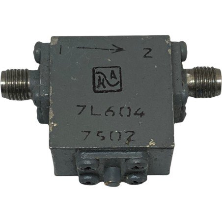 RF Coaxial Isolator 8-13Ghz SMA(f) Iso:-22db VSWR:-19db 7LA604