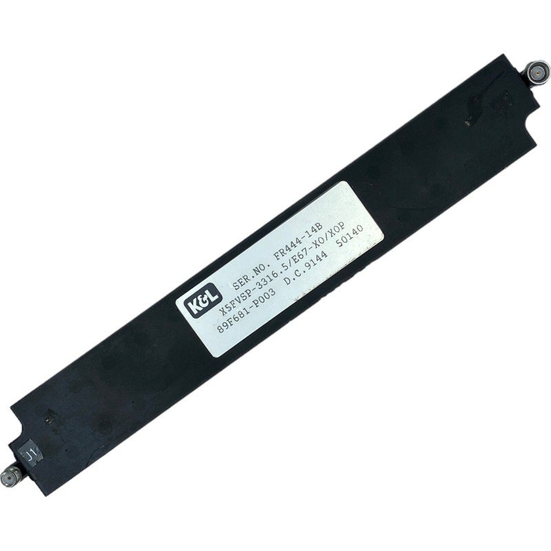 3316.5MHZ 3.27-3.37GHZ BAND PASS FILTER MICROWAVE K&L X5FVSP-3316.5/E67