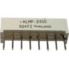 HLMP-2450 LED Bars and Arrays Yellow Light Bar 2.1V 585nm 38mcd Avago