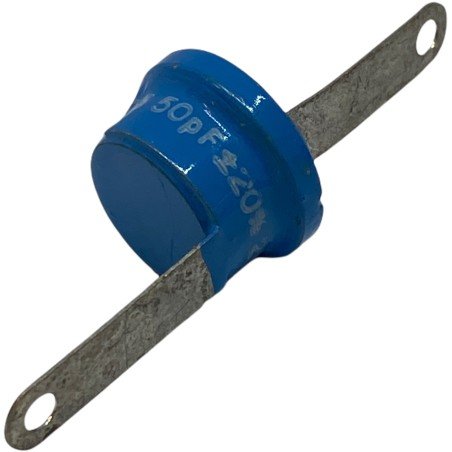 50pF 2000V 2KV 20% Axial Ceramic Capacitor 12.5x8.5mm