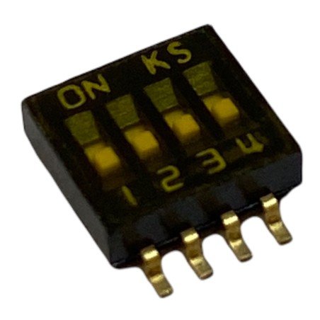 4 Way PCB DIP Switch SMD 702-3647