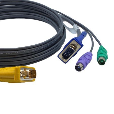 2L-5202P ATEN 1.8M PS/2 KVM Cable with 3 in 1 SPHD