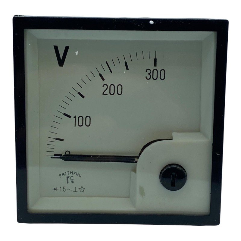 0-300V Analog Panel Meter Voltmeter Faithful FE-72 72x72mm
