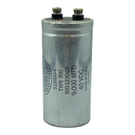 9000uF 40V 40Vdc Electrolytic Capacitor 519860-4 500-1230-03 Sangamo 105x52mm