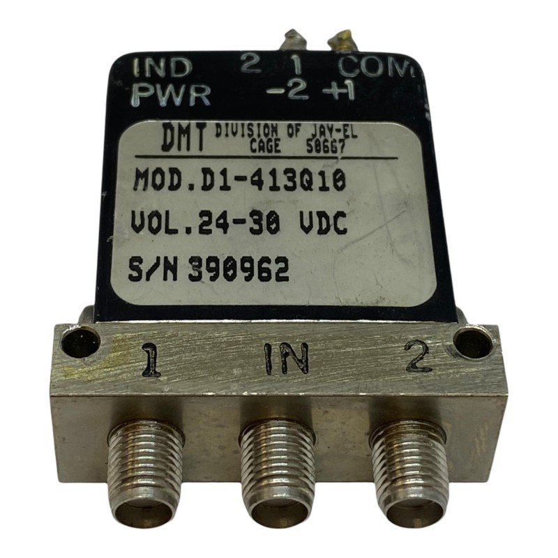 DC-22GHZ 24/30VDC FAIL SAFE SMA COAXIAL SWITCH D1-413Q10 5985-01-549-4834