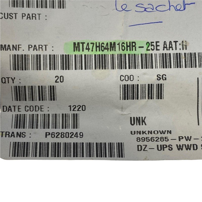 MT74H64M16HR-25E Micron Integrated Circuit