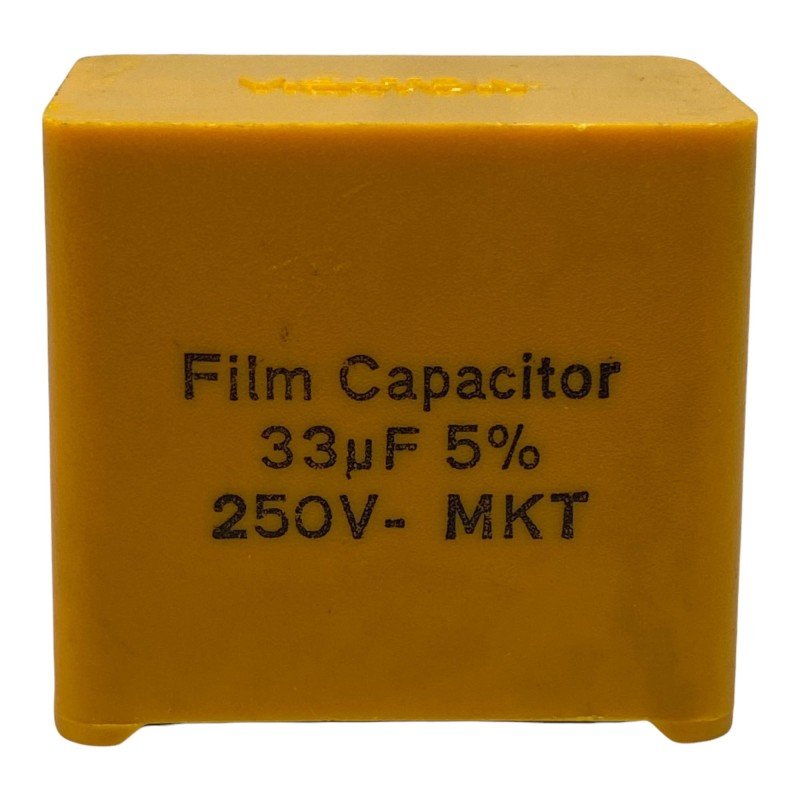 33uF 5% 250V 250Vdc Radial Film Capacitor MKT Visaton 40x26.5mm