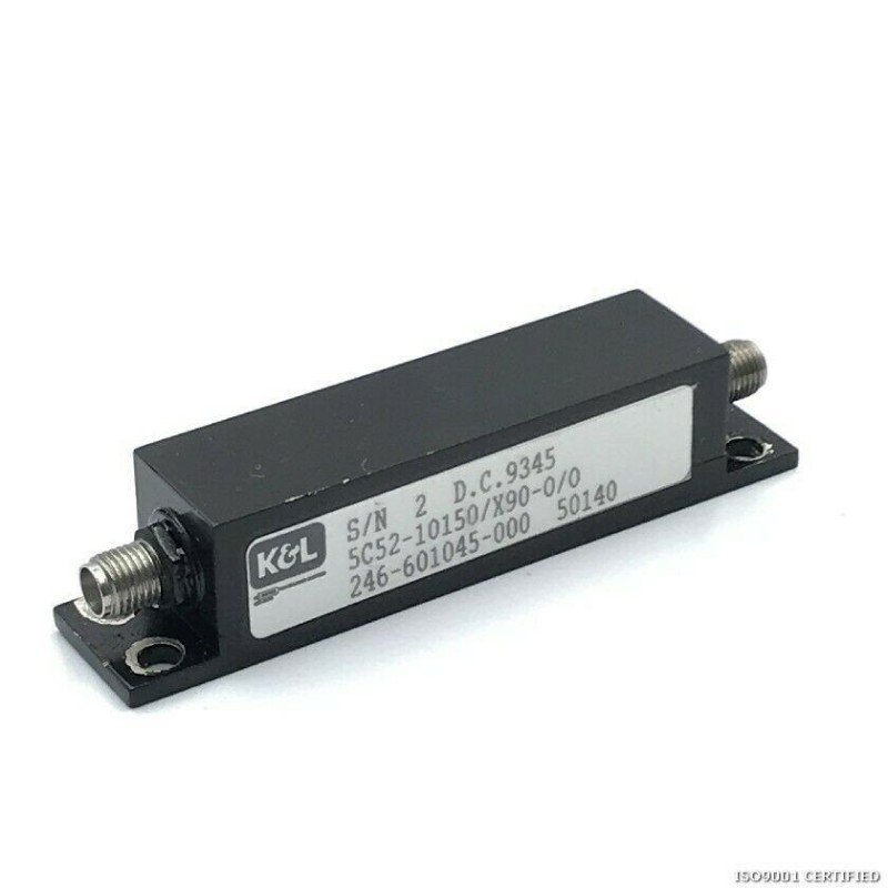 10100-10200MHZ 10.150GHZ BANDPASS FILTER 5C52-10150/X90-0/0 K&L