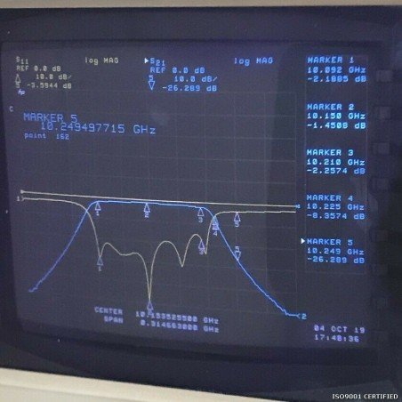 10100-10200MHZ 10.150GHZ BANDPASS FILTER 5C52-10150/X90-0/0 K&L