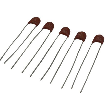 0.02uF 20nF 25V Radial Ceramic Capacitor Y5U Qty:5