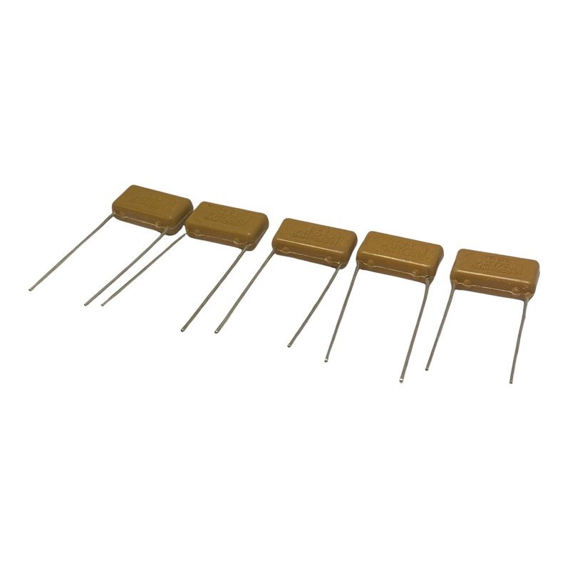 0.1uF 100nF 250V Radial Polyester Film Capacitor PMT/2R ITT Qty:5
