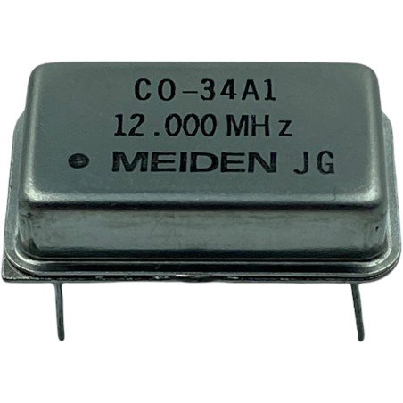 12MHz 4 Pin Crystal Oscillator Clock CO-34A1 Meiden 20.3x12.7mm