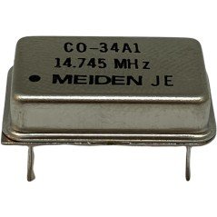 14.745MHz 4 Pin Crystal Oscillator Clock CO-34A1 Meiden 20.3x12.7mm