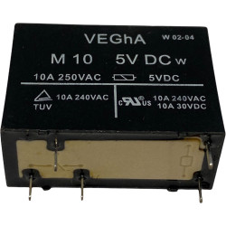 M10-5VDC Vegha 5 Pin Relay 5Vdc/10A  240Vac/10A 30Vdc/10A