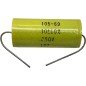 10UF 200V 10% AXIAL METALLIZED POLYESTER AUDIO CAPACITOR 105-69 45x20mm