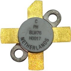 BLW76 Philips RF Power Transistor 0.001-0.03GHz, 80 W, 13 dB, 28 V, BiPolar, Flange