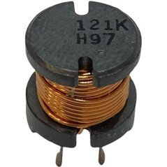 120uH 4 Pin Radial Inductor 121KH97 10mm