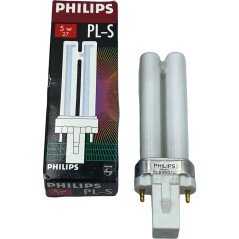 PHILIPS PL-S 5W/27 G23 Base Fluorescent Lamp Twin Tube